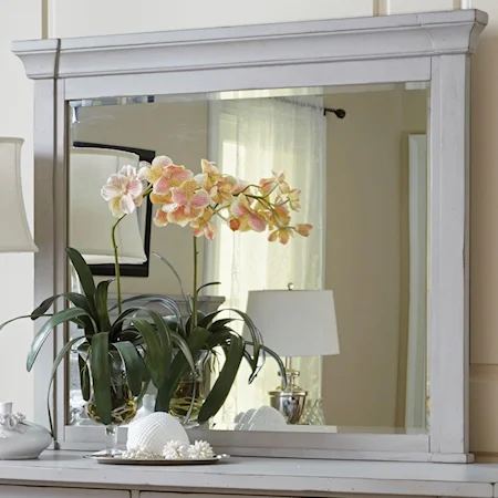 Dresser Mirror with Top Crown Molding